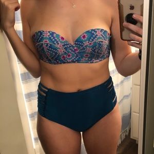 Aztec swim bikini top